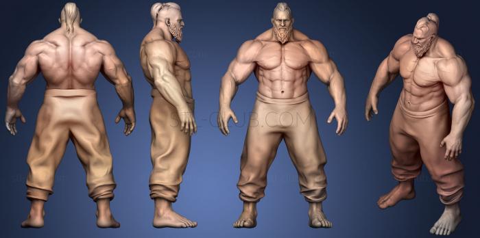 3D model Giant Muscular Man (STL)